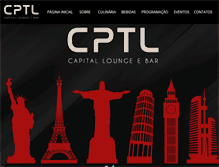 Tablet Screenshot of capitalloungebar.com.br